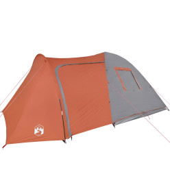 Tente de camping 6 personnes 466x342x200 cm taffetas 185T