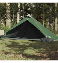 Tente de camping 1 personne vert 255x153x130 cm taffetas 185T