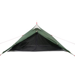 Tente de camping 1 personne vert 255x153x130 cm taffetas 185T