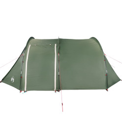 Tente de camping 4 personnes vert 420x260x153 cm taffetas 185T