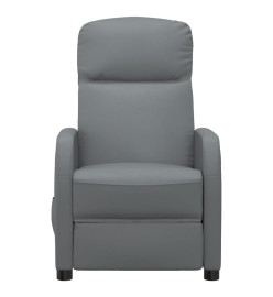 Fauteuil inclinable électrique Anthracite Similicuir