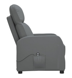 Fauteuil inclinable électrique Anthracite Similicuir