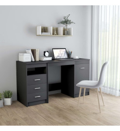 Bureau Gris 140x50x76 cm Aggloméré