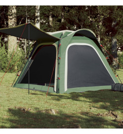 Tente de camping 4 personnes vert 240x221x160 cm taffetas 185T