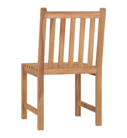 Chaises de jardin 6 pcs Bois de teck solide