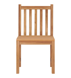 Chaises de jardin 2 pcs Bois de teck solide