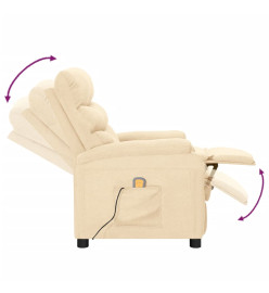 Fauteuil de massage Crème Tissu