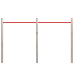 Barre de gym de jardin 272x170 cm Bois de pin imprégné et acier