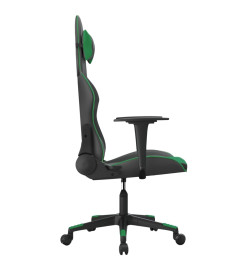 Chaise de jeu Noir et vert Similicuir