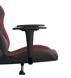 Chaise de jeu Noir et rouge bordeaux Similicuir