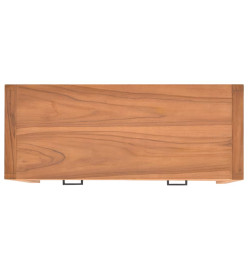 Bureau avec 2 tiroirs 100x40x75 cm Bois de teck