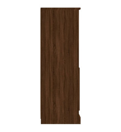 Buffet haut chêne marron 36x35,5x103,5 cm bois d'ingénierie