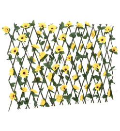  Treillis de lierre artificiel extensible jaune 180x60 cm