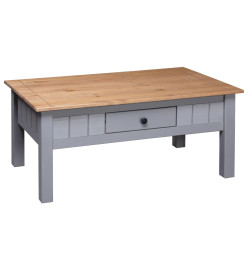 Table basse Gris 100x60x45 cm Pin massif Assortiment Panama