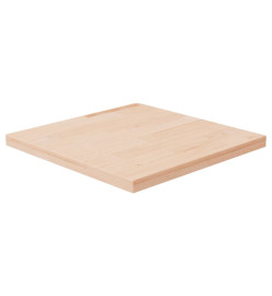 Dessus de table carré 40x40x2,5 cm Bois chêne massif non traité