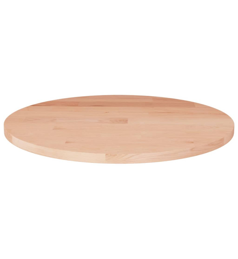 Dessus de table rond Ø30x1,5 cm Bois de chêne massif non traité