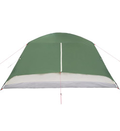 Tente de camping 6 personnes vert 412x370x190 cm taffetas 190T