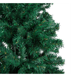 Arbre de Noël artificiel avec LED et boules Vert 150 cm PVC