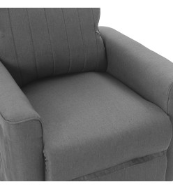 Fauteuil de massage inclinable Gris clair Tissu