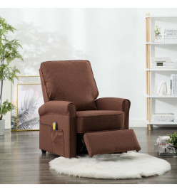 Fauteuil de massage Marron Tissu