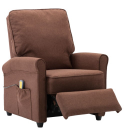 Fauteuil de massage Marron Tissu