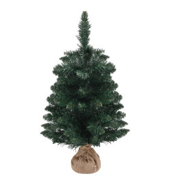 Sapin de Noël artificiel avec support Vert 60 cm PVC