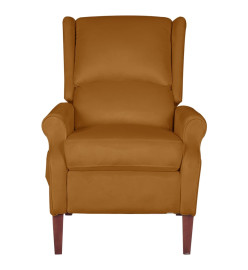 Fauteuil de massage inclinable Marron Velours