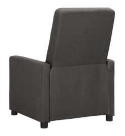 Fauteuil inclinable électrique Gris foncé Tissu