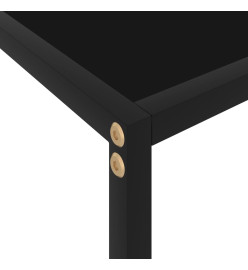 Table console Noir 120x35x75 cm Verre trempé