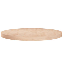 Dessus de table rond Ø60x4 cm Bois de chêne massif non traité