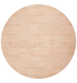 Dessus de table rond Ø80x4 cm Bois de chêne massif non traité