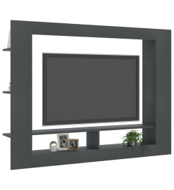 Meuble TV Gris 152x22x113 cm Aggloméré