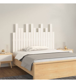 Tête de lit murale Blanc 108x3x80 cm Bois massif de pin