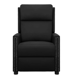 Fauteuil inclinable électrique Noir Similicuir