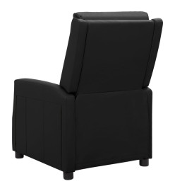 Fauteuil inclinable électrique Noir Similicuir