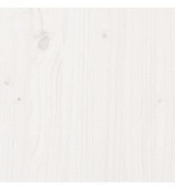 Canapé de jardin blanc 79x60x62 cm bois de pin massif