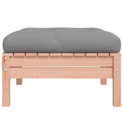 Repose-pieds de jardin avec coussins 2 pcs bois massif douglas