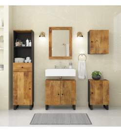 Ensemble de meubles de salle de bain 5 pcs bois manguier massif