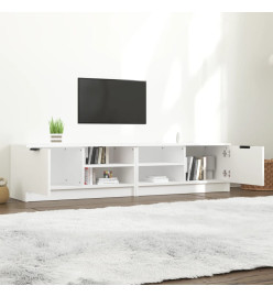 Meubles TV 2 pcs Blanc 80x35x36,5 cm Bois d'ingénierie