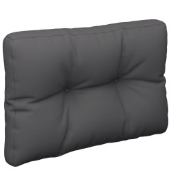 Coussins de palette 2 pcs anthracite tissu