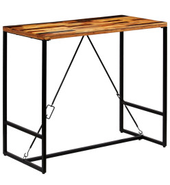 Table de bar Bois recyclé solide 120 x 60 x 106 cm