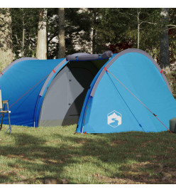 Tente de camping 4 personnes bleu 405x170x106 cm taffetas 185T