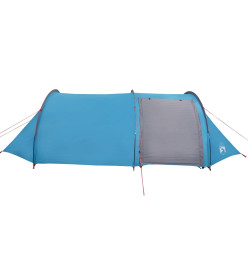 Tente de camping 4 personnes bleu 405x170x106 cm taffetas 185T