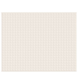 Couverture lestée Crème clair 235x290 cm 15 kg Tissu