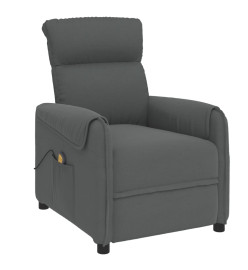 Fauteuil de massage Gris foncé Tissu