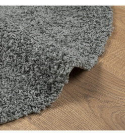 Tapis shaggy à poils longs moderne vert Ø 200 cm