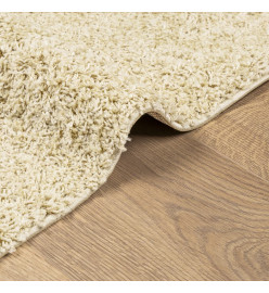 Tapis shaggy à poils longs moderne doré 240x340 cm