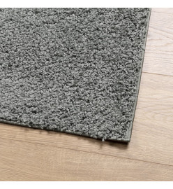 Tapis shaggy à poils longs moderne vert 60x110 cm