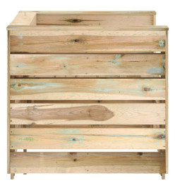 Salon de jardin palette 2 pcs Bois de pin imprégné