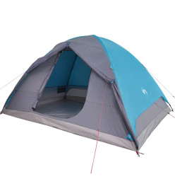 Tente de camping 6 personnes bleu 348x340x190 cm taffetas 190T